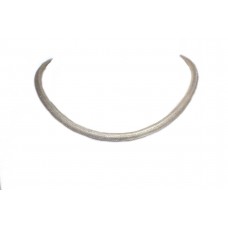 Snake Chain Silver Necklace Half Round Women Men Solid Handmade Unisex Gift D633